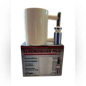 Father’s day Gift White and Blue Screwdriver Ceramic Mug